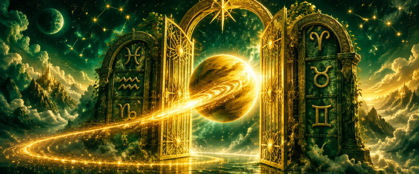 Planet prečka zlata vrata med zodiacnima znamenjema