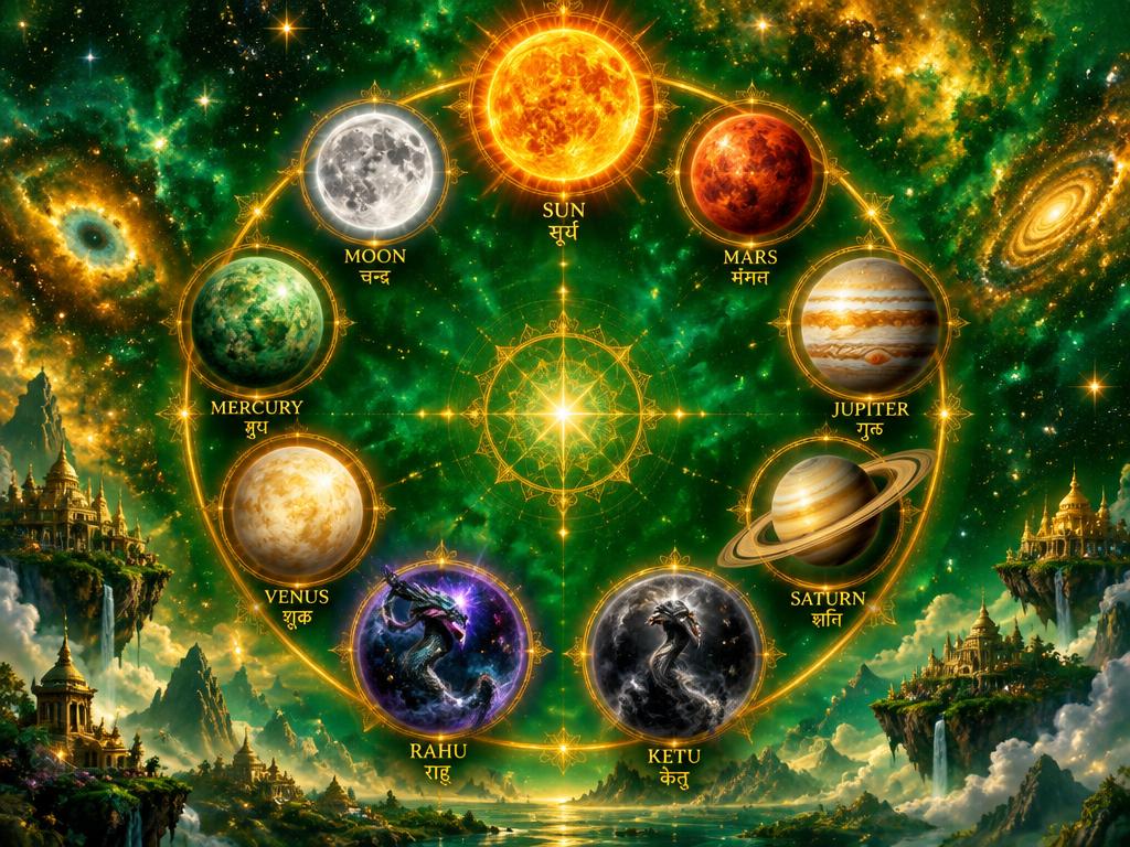 Naslovna slika članka: Devet grah: planeti kot živi principi v vas